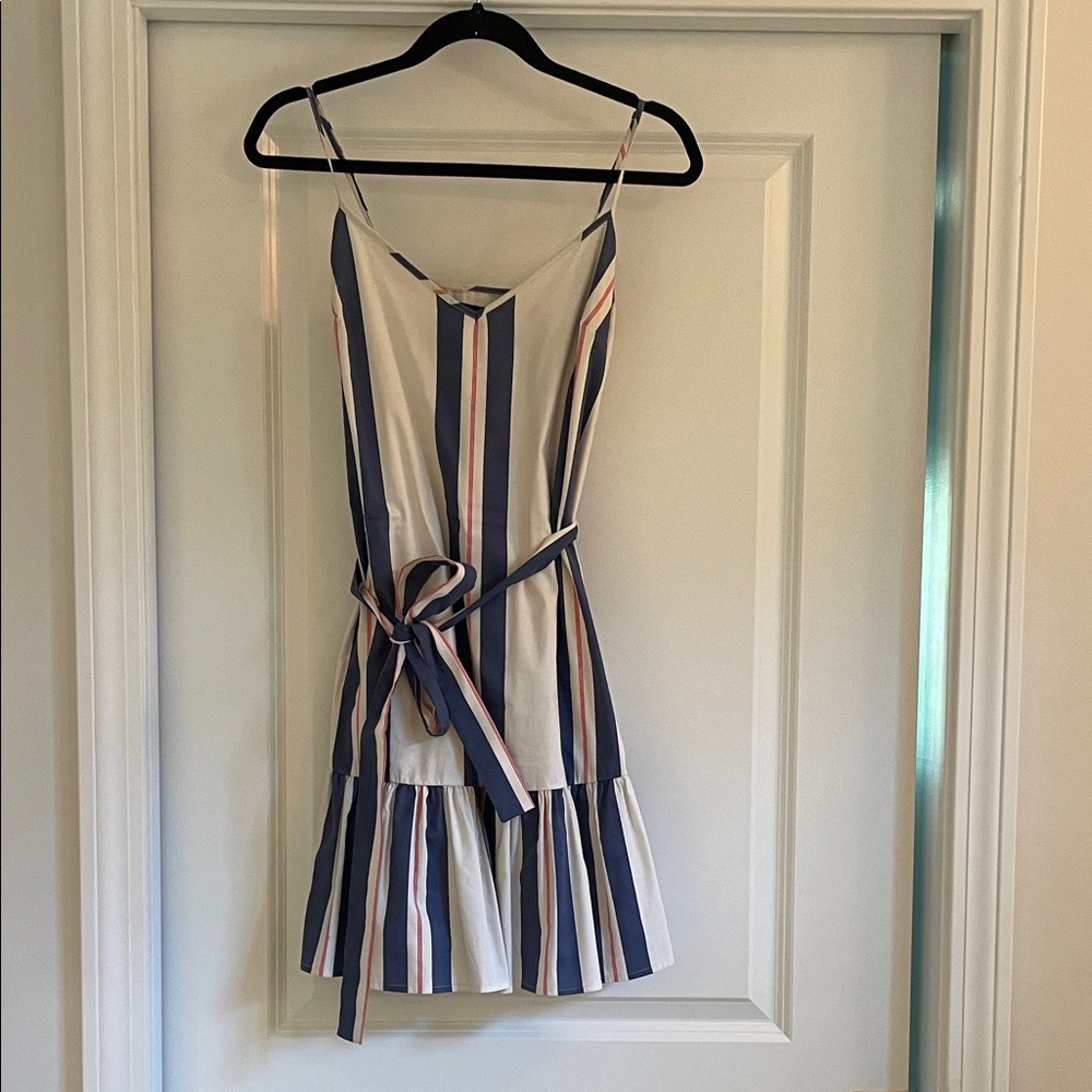 Banana Republic Blue and White Striped Mini Dress